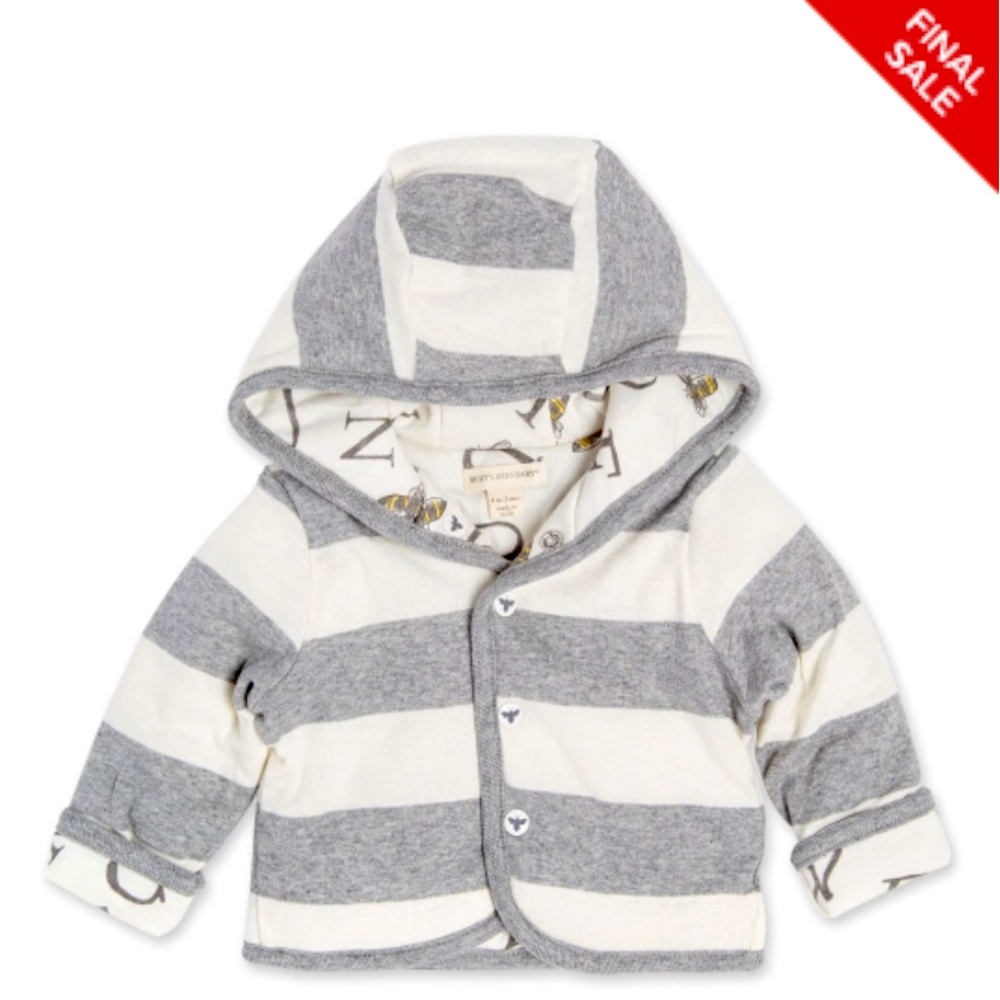 A-Bee-C Organic Cotton Reversible Jacket - Baby 0-3 Months by Burt’s Bees